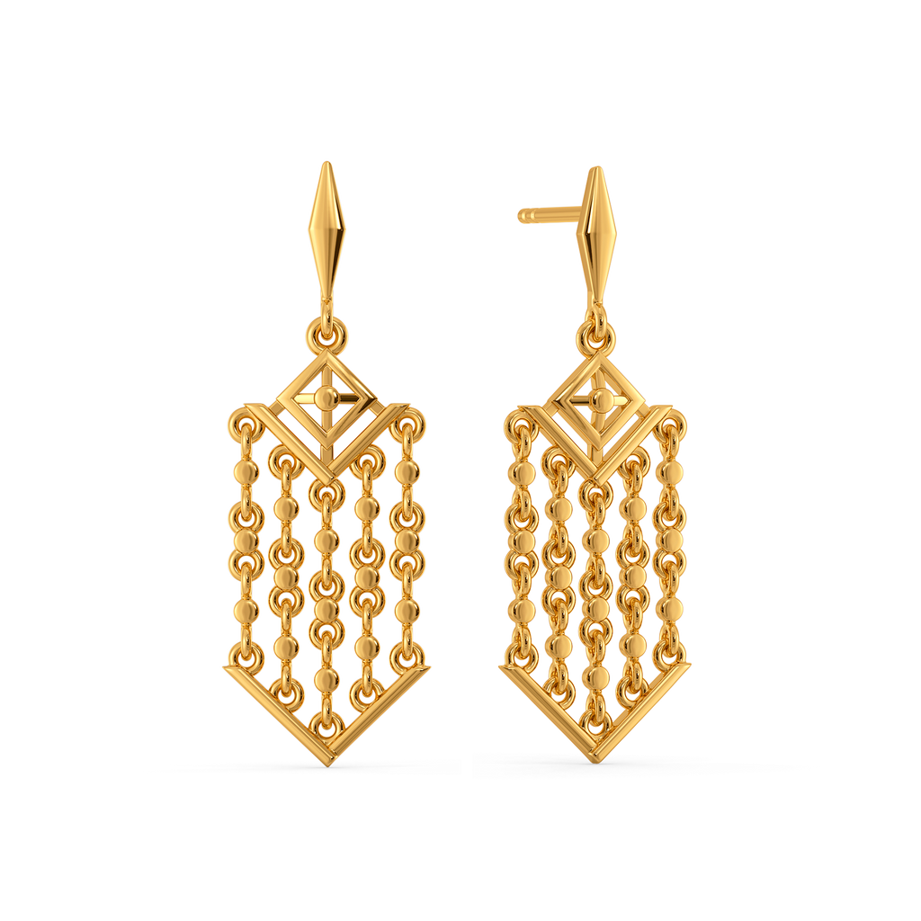 Sparkle Sway Gold Earrings