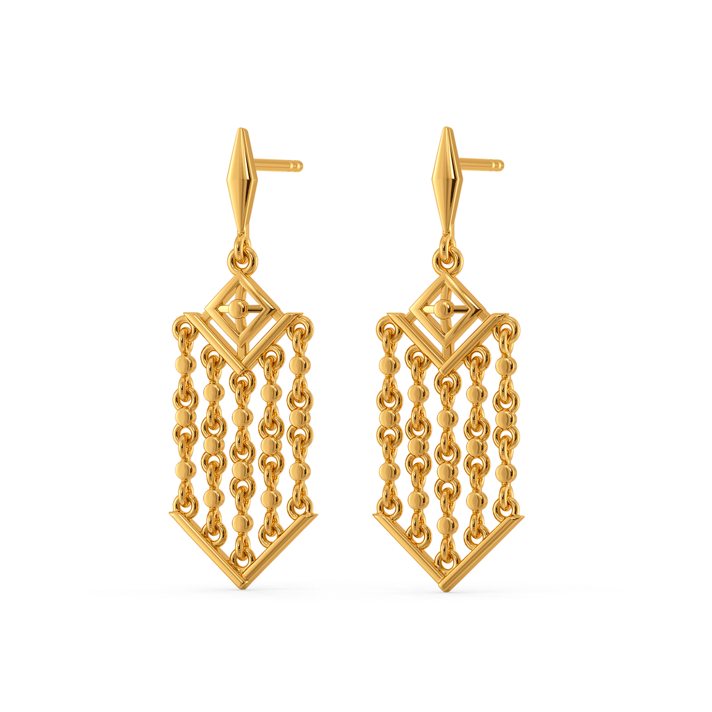 Sparkle Sway Gold Earrings
