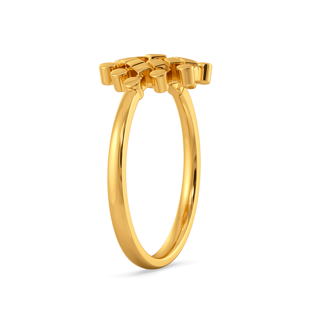 Lustre Drop Gold Rings image