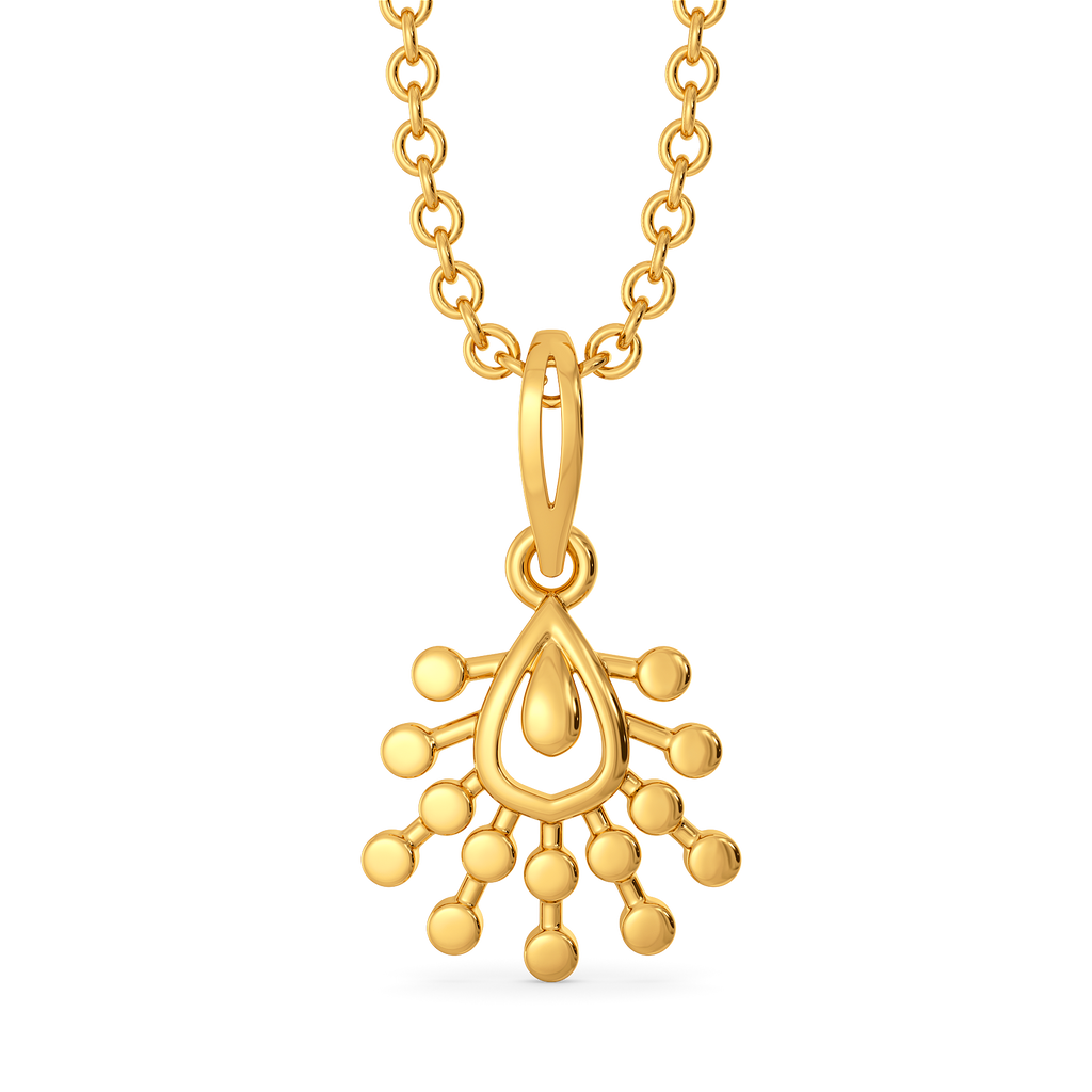 Lustre Drop Gold Pendants
