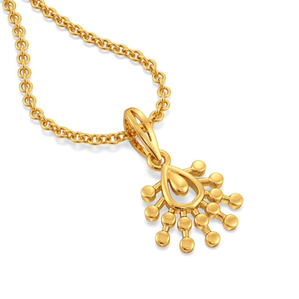 Lustre Drop Gold Pendants