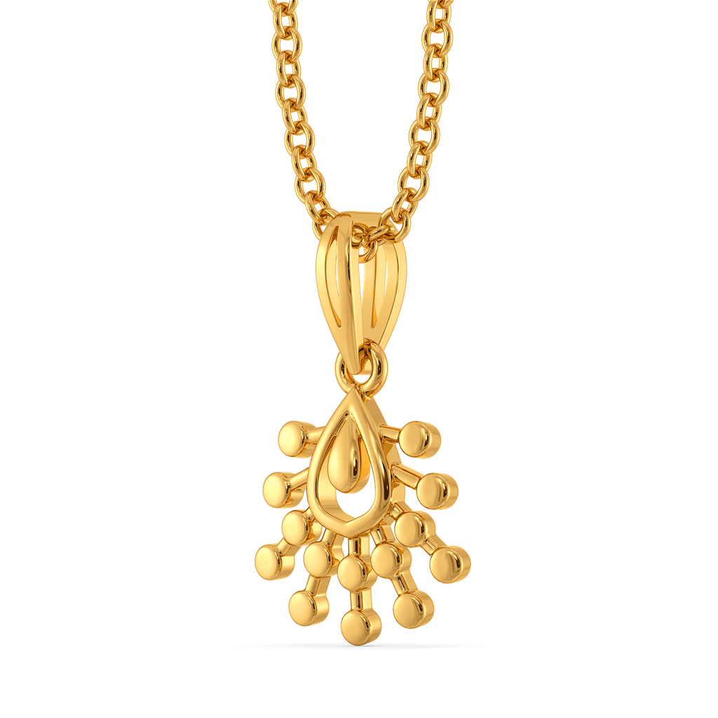 Lustre Drop Gold Pendants
