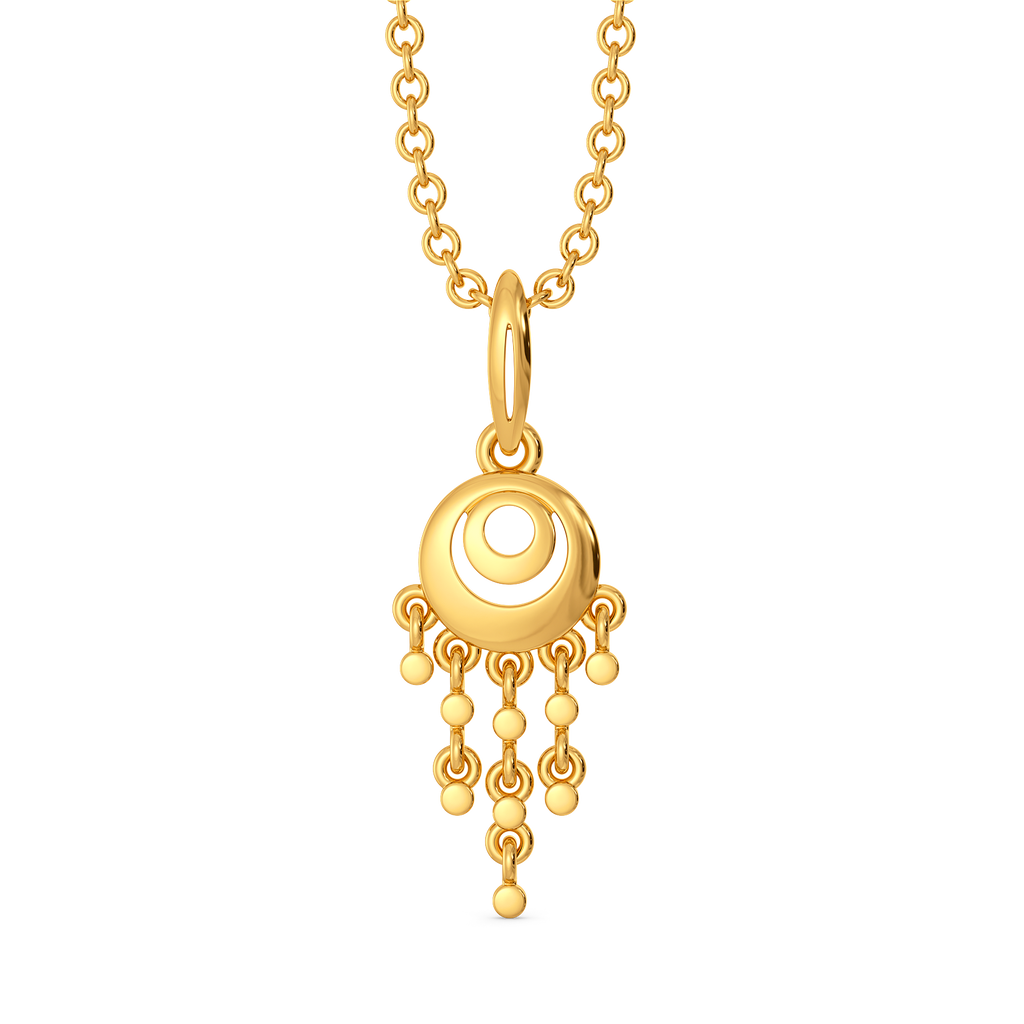 Dazzle Drift Gold Pendants