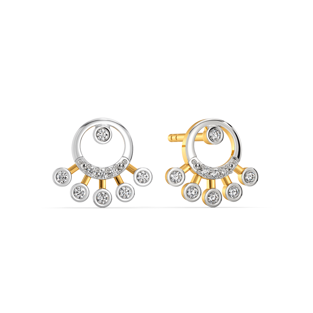 Glimmering Diamond Earrings