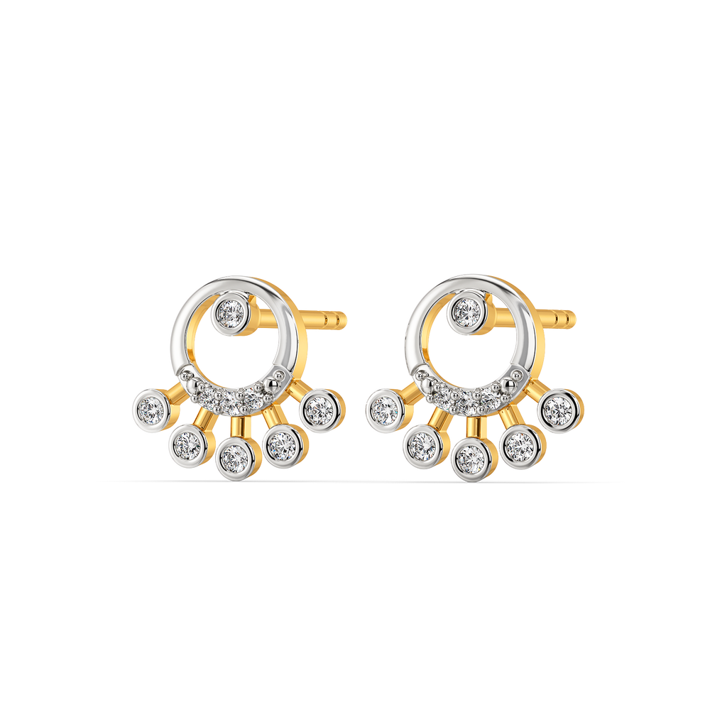 Glimmering Diamond Earrings