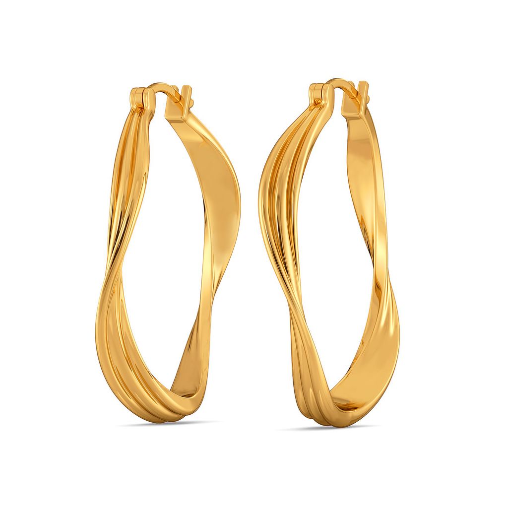 Dreamy Drapes Gold Earrings
