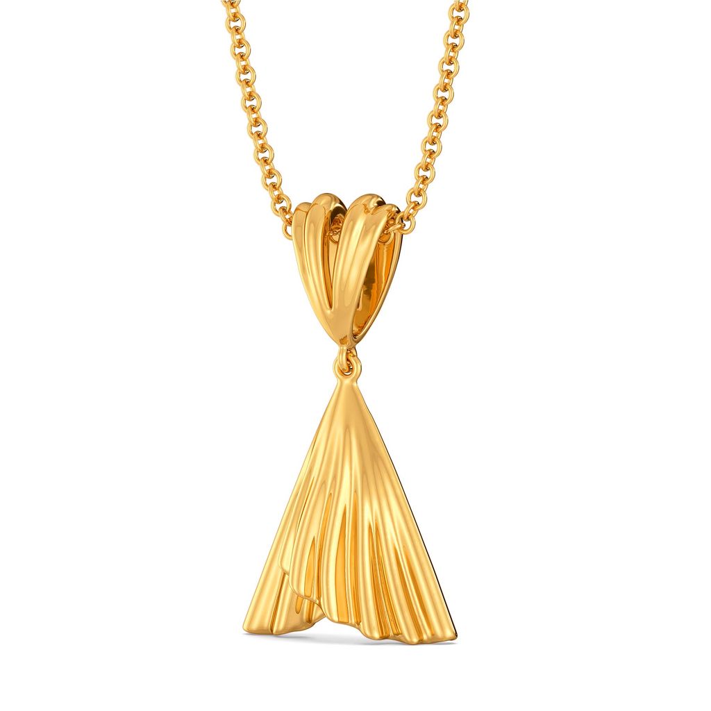 Soiree Drapes Gold Pendants