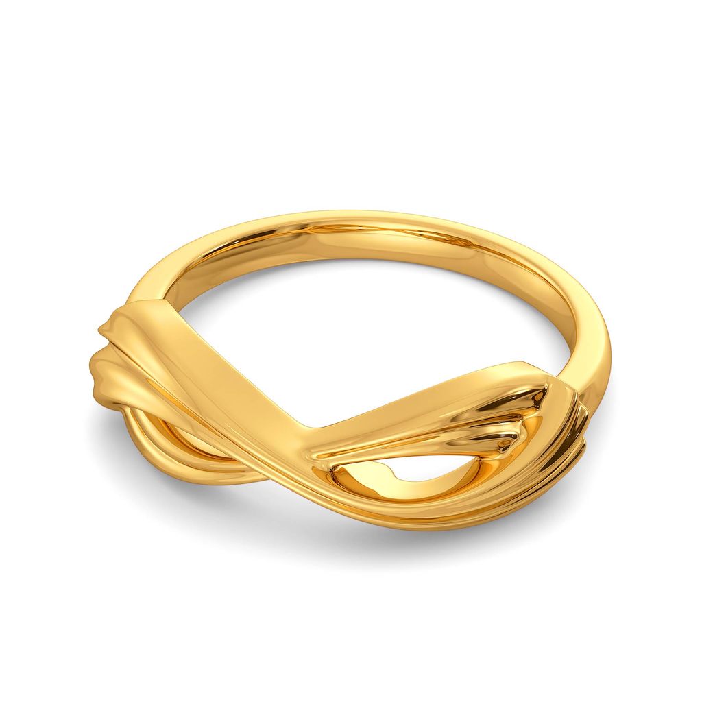 Flowy Goddess Gold Rings alternate view 3