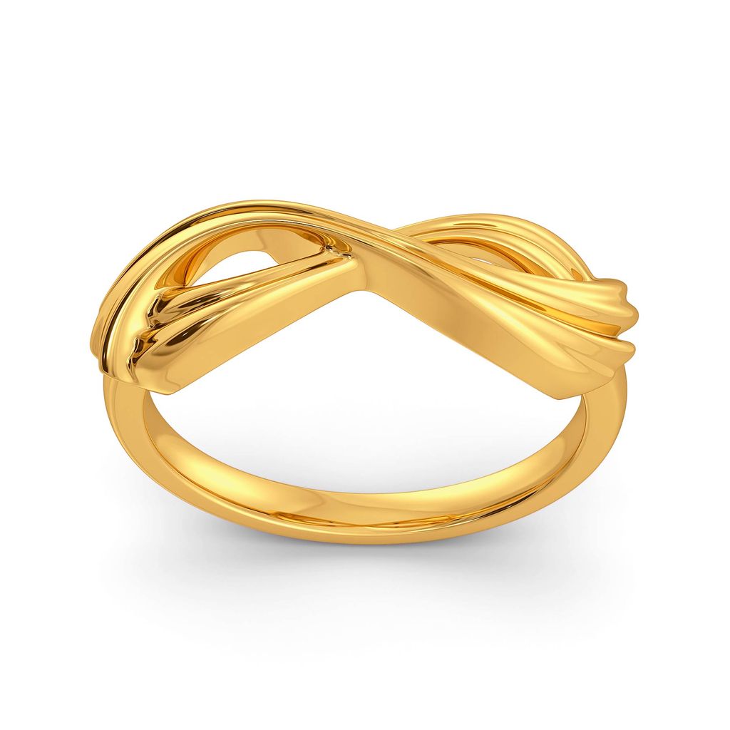Flowy Goddess Gold Rings alternate view 2