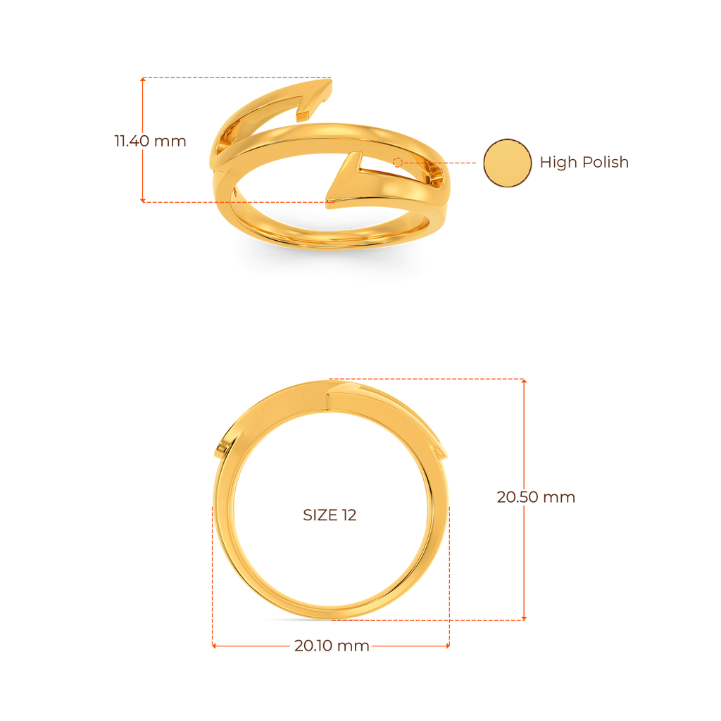 Go Grunge Gold Rings image