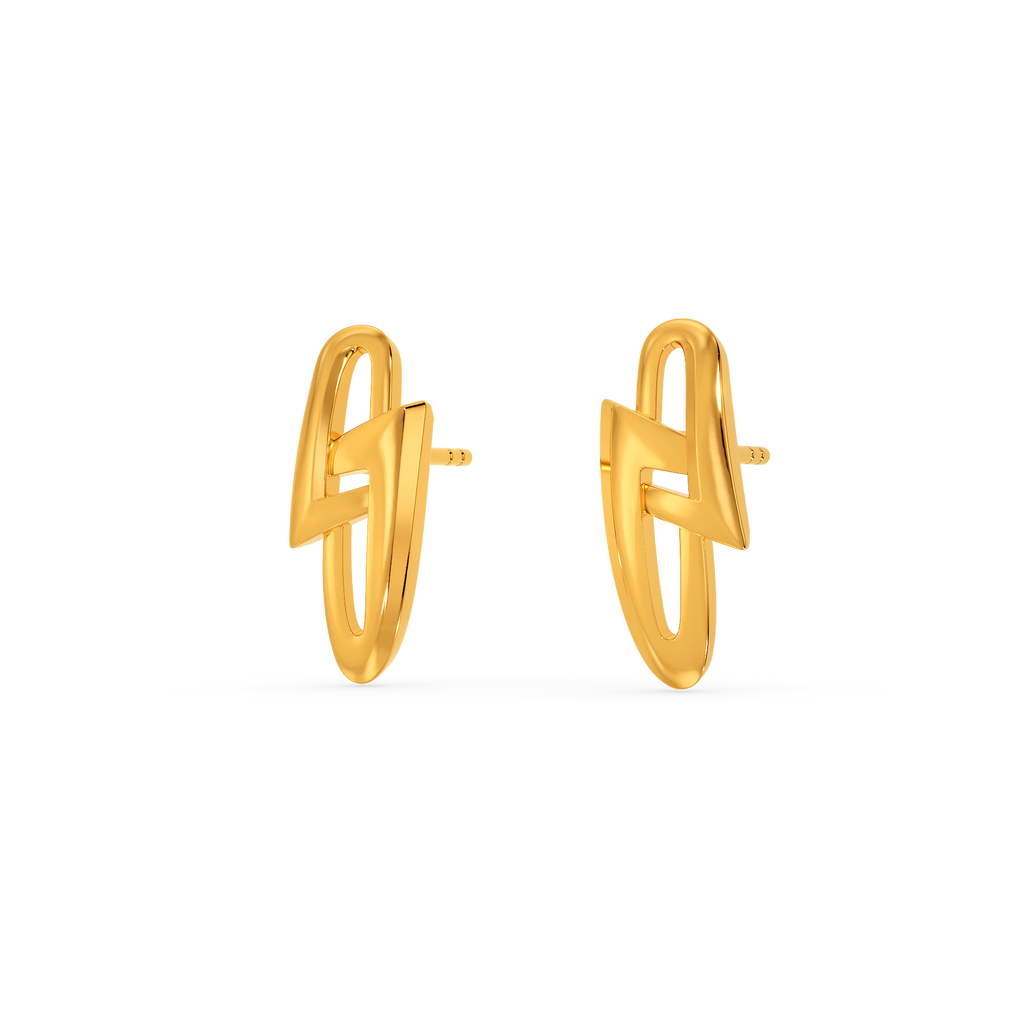 Go Grunge Gold Earrings