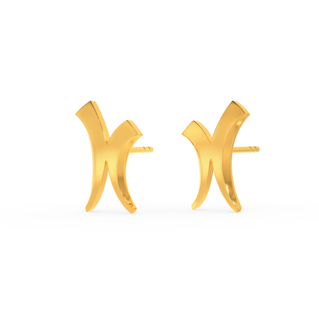 Grunge Queen Gold Earrings