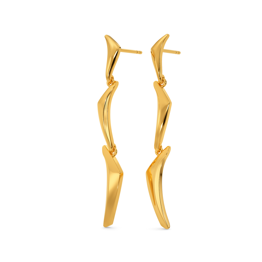 Gypsy Jazz Gold Earrings