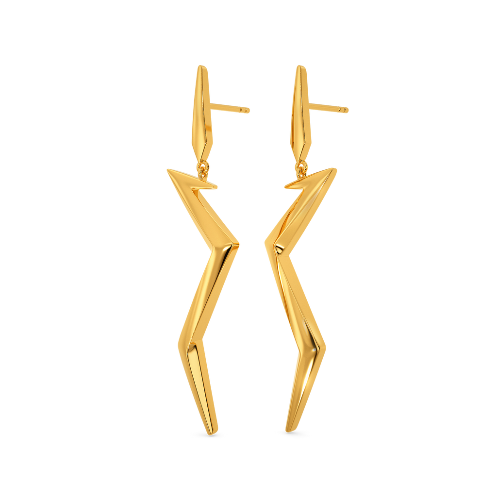 Funky Fantasy Gold Earrings