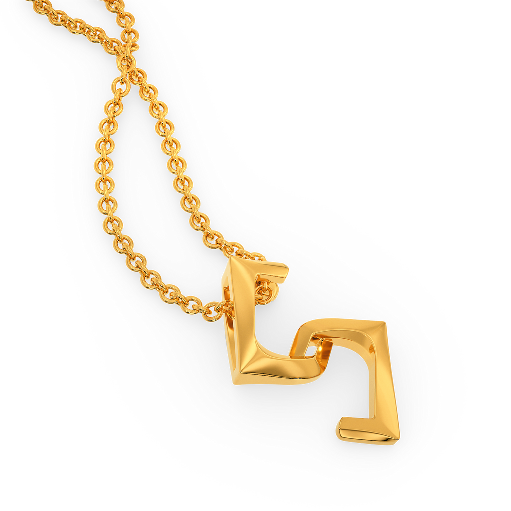 Punk Plaids Gold Pendants