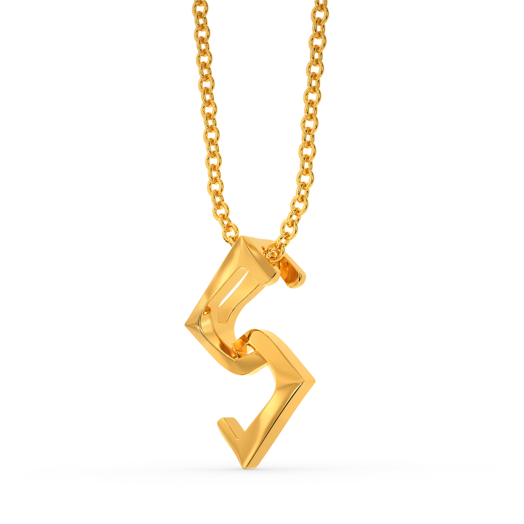 Punk Plaids Gold Pendants