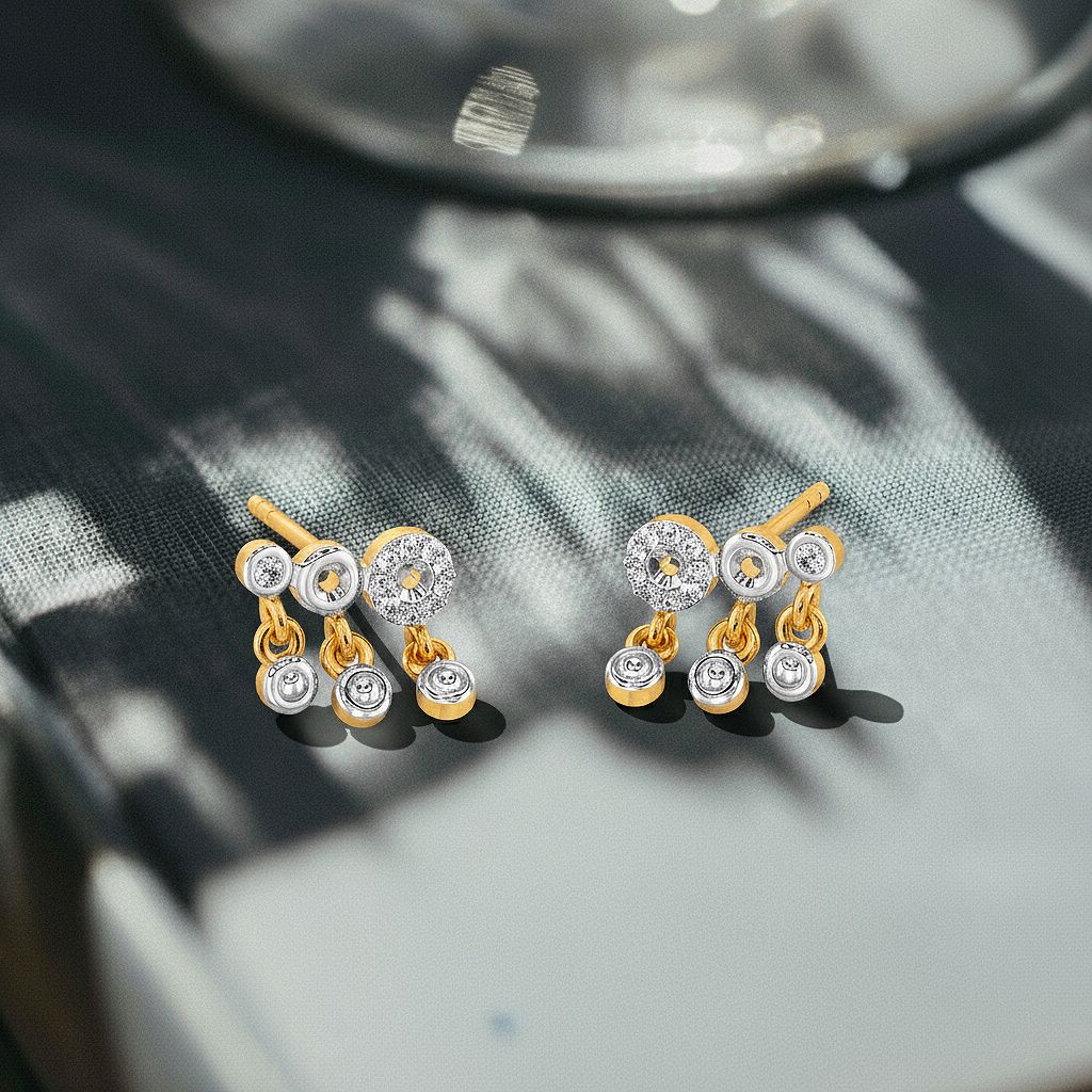 Glitter Bomb Diamond Earrings