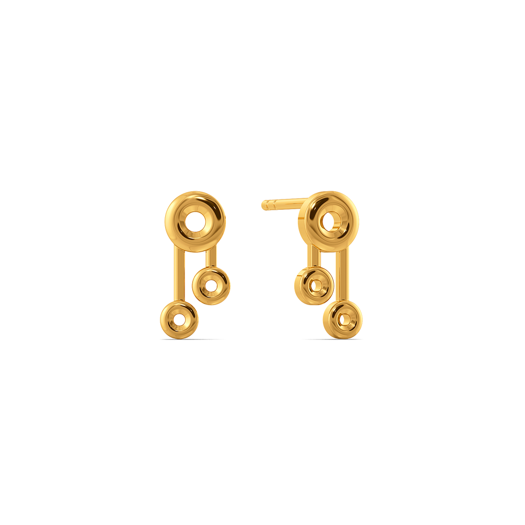 Glitter Babe Gold Earrings