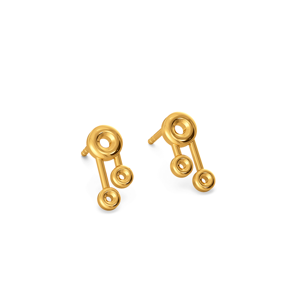 Glitter Babe Gold Earrings
