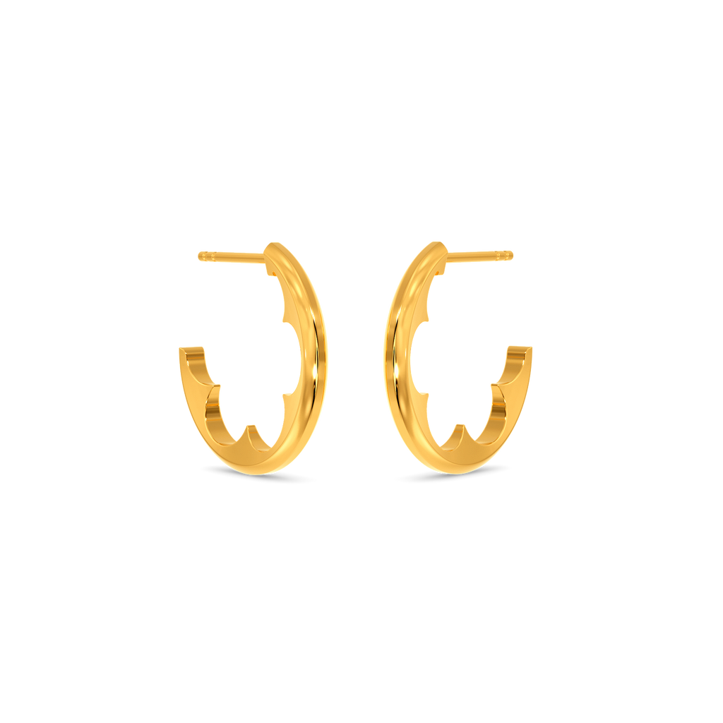 Noir Rebellion Gold Earrings
