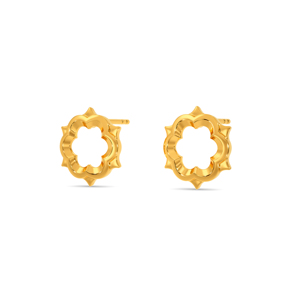 Noir Rebellion Gold Earrings