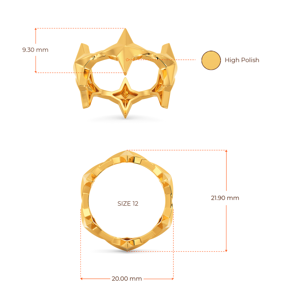 Midnight Enigma Gold Rings image