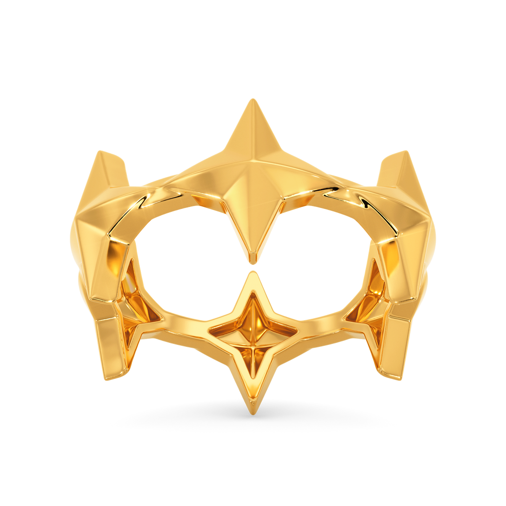 Midnight Enigma Gold Rings alternate view 3