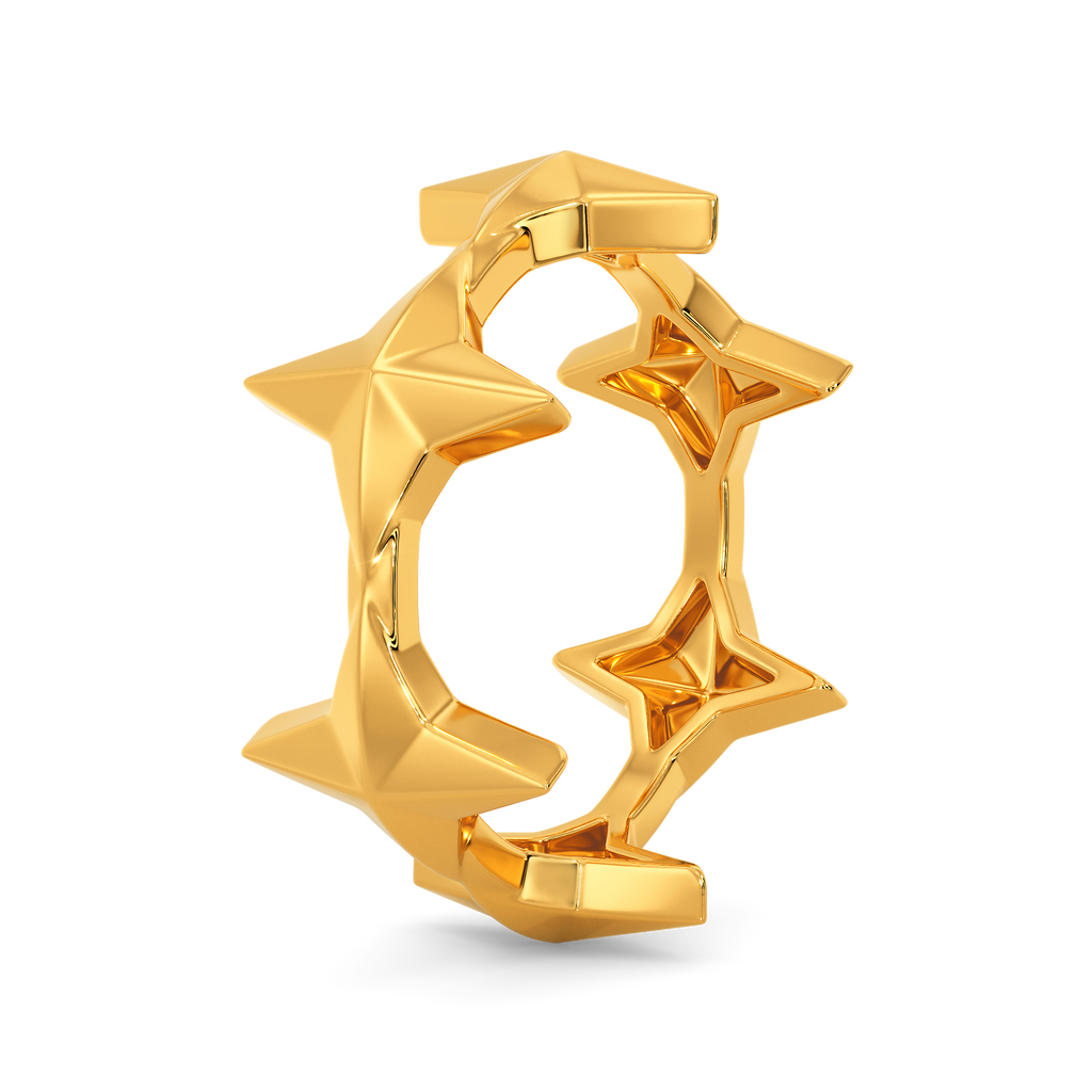 Midnight Enigma Gold Rings image