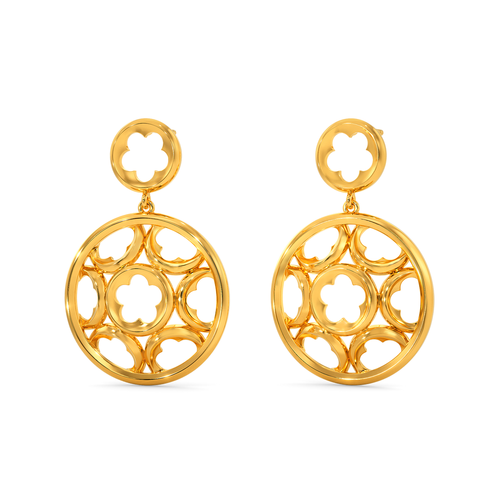 Gothic Luxe Gold Earrings