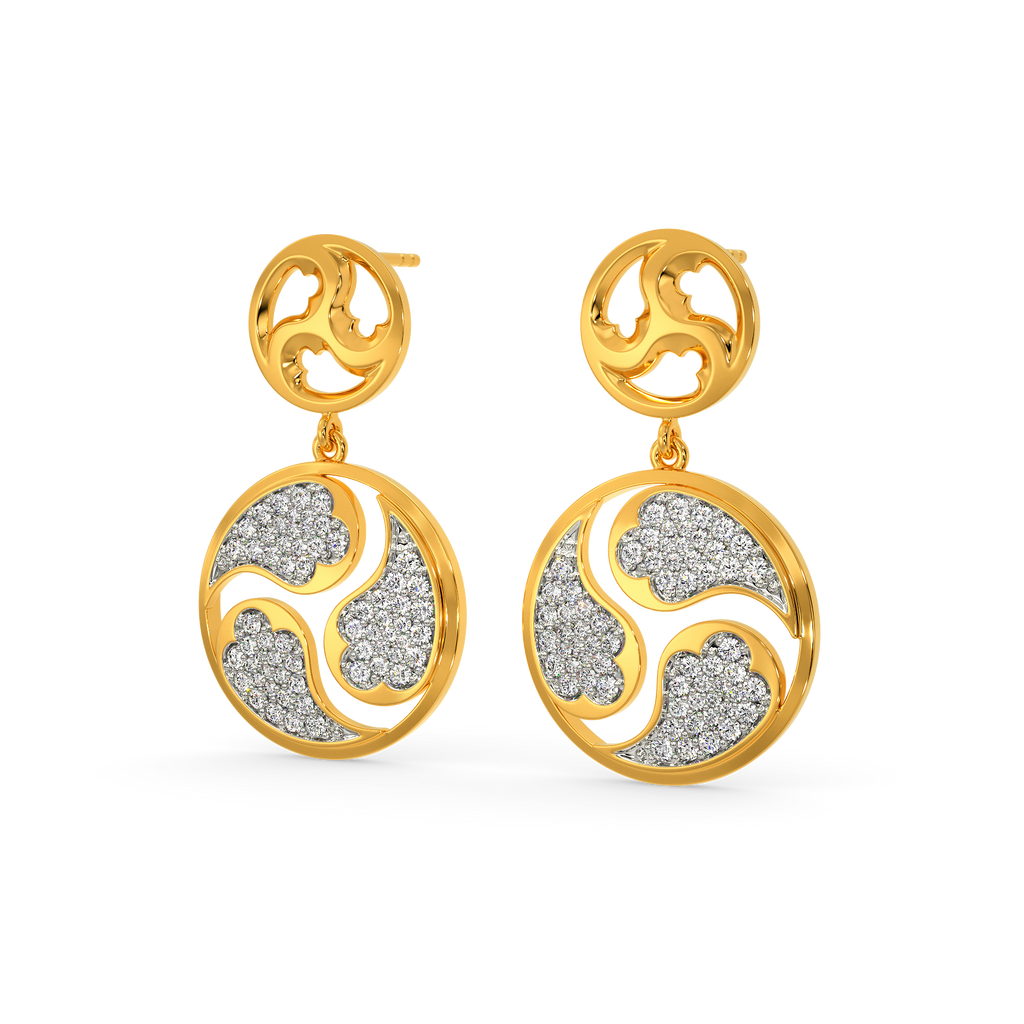 Smudged N Smokey Diamond Earrings