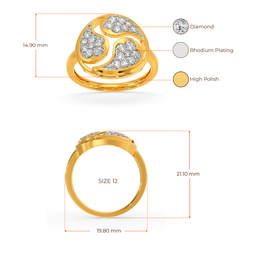 Smudged N Smokey Diamond Rings image