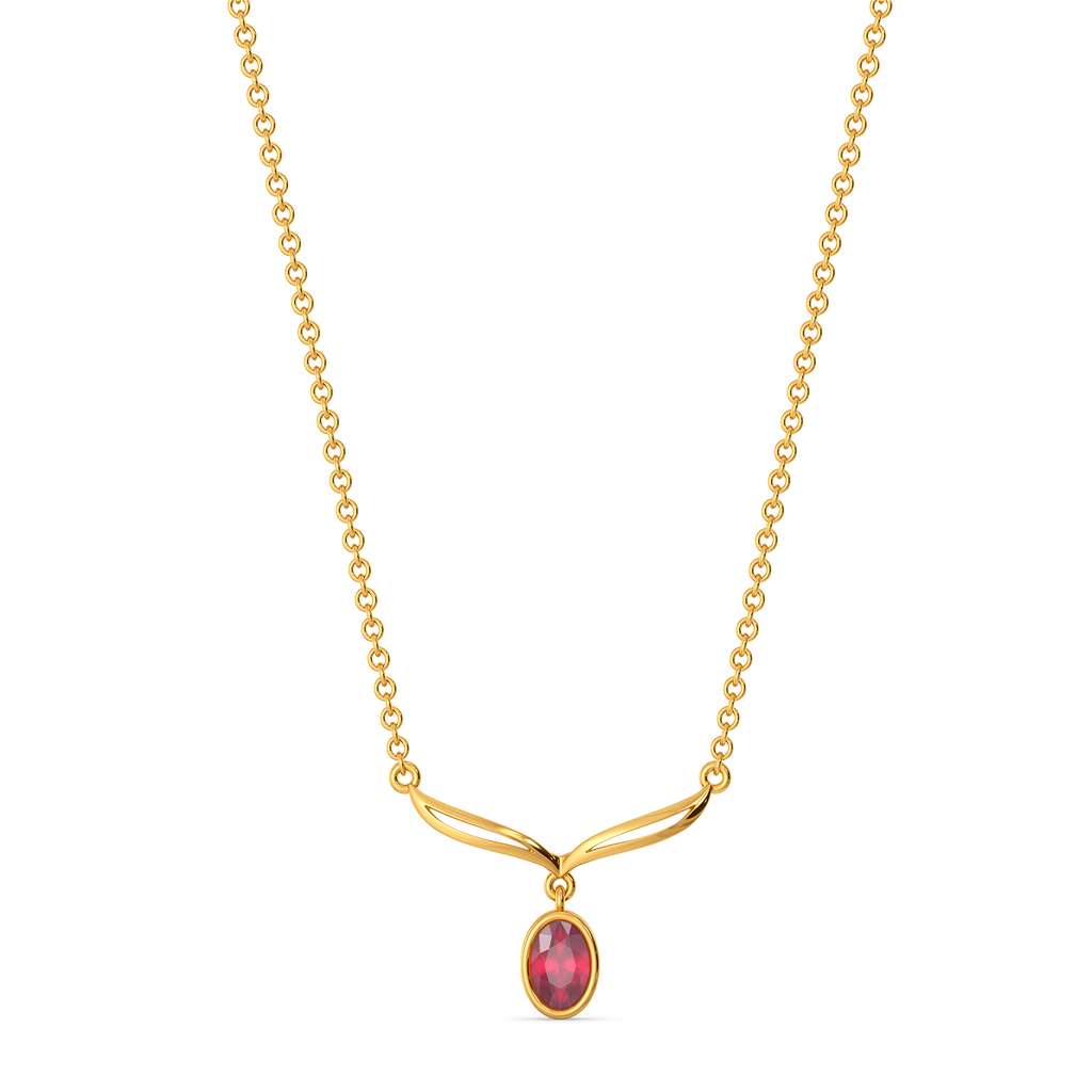 Crimson Glow Gemstone Necklaces