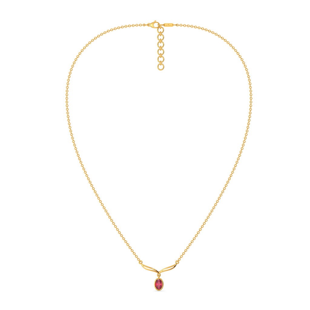 Crimson Glow Gemstone Necklaces