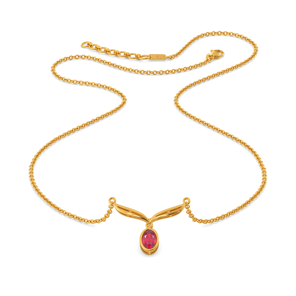 Crimson Glow Gemstone Necklaces