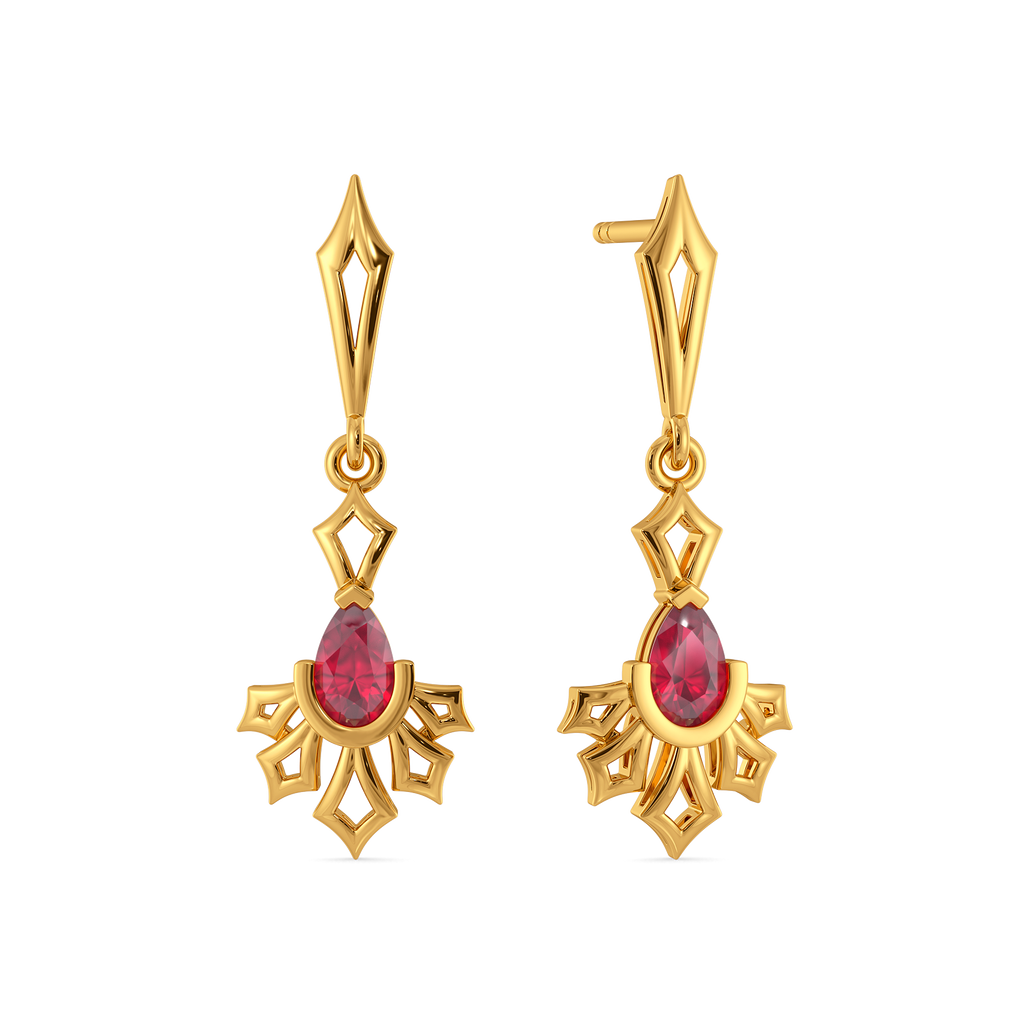 Scarlet Musk Gemstone Earrings