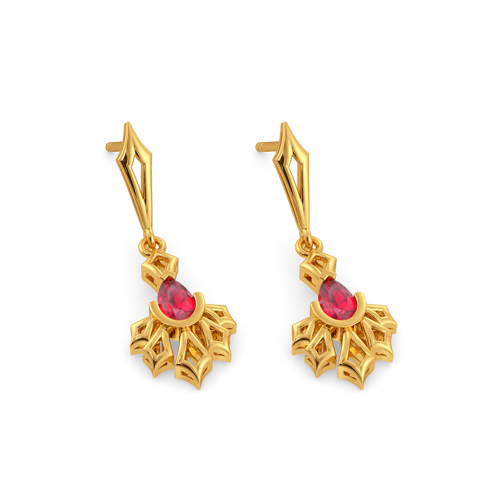 Scarlet Musk Gemstone Earrings