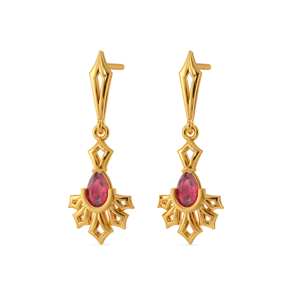 Scarlet Musk Gemstone Earrings