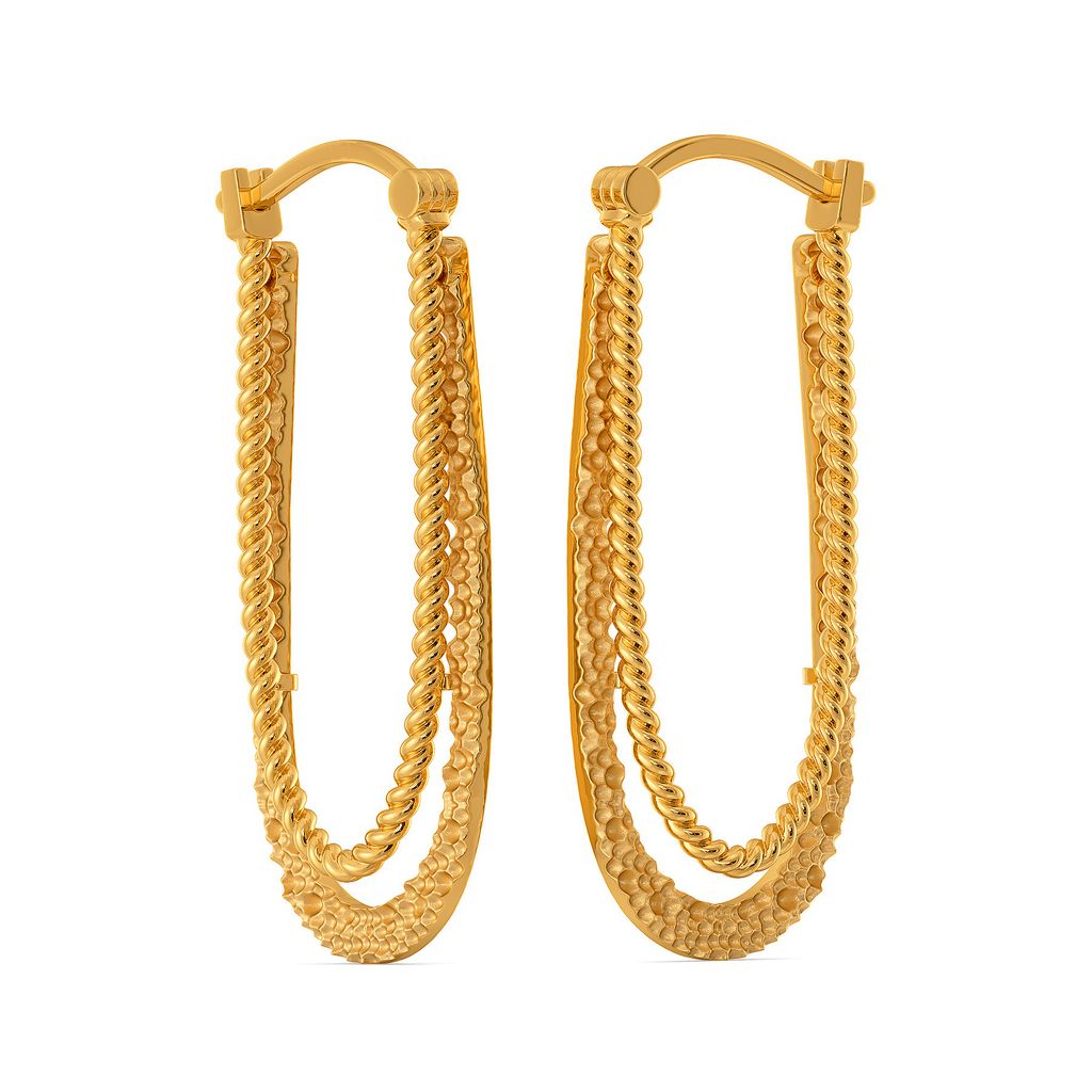 Hip and Happy Gold Earrings