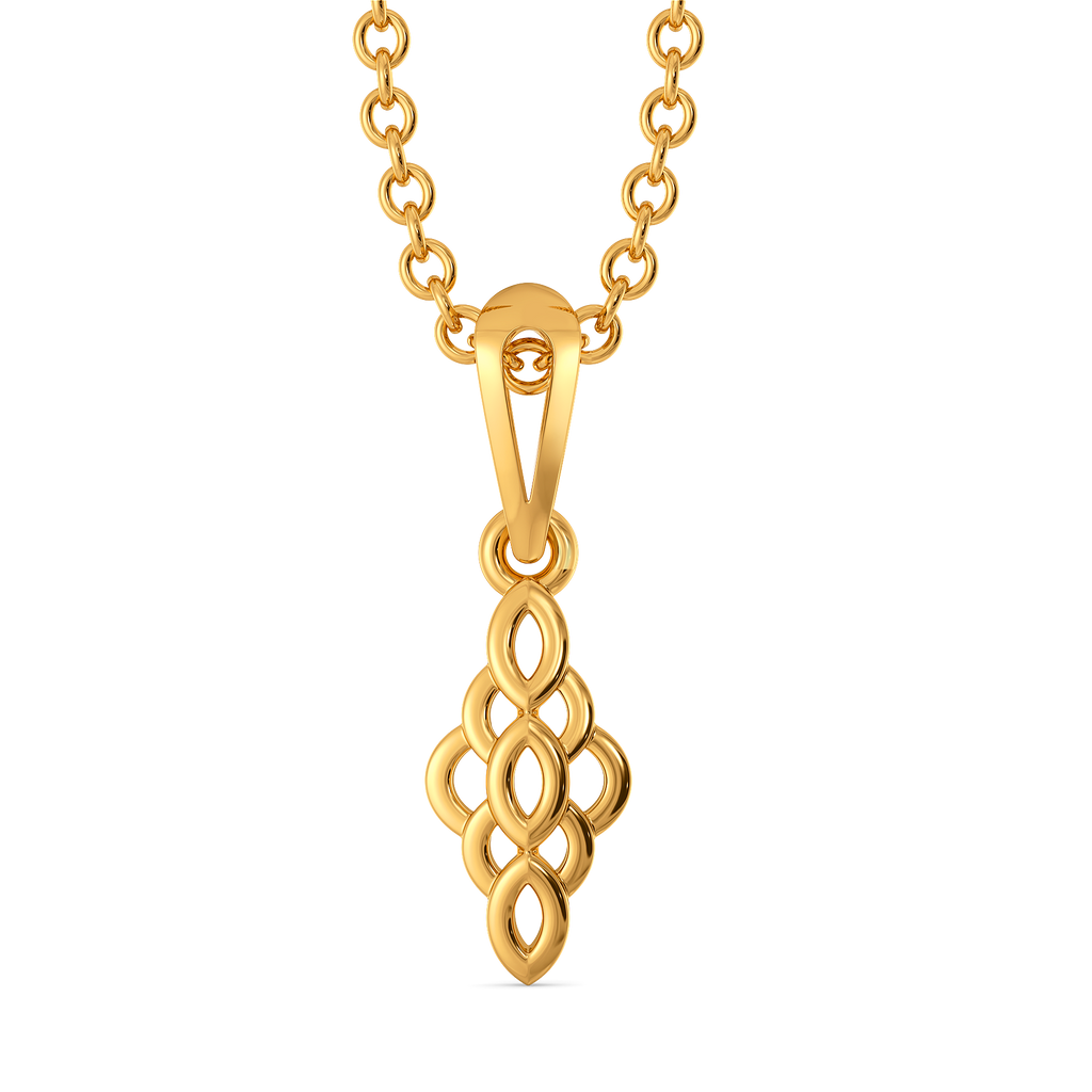 Golden Lattice Gold Pendants