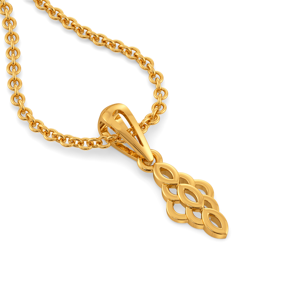 Golden Lattice Gold Pendants
