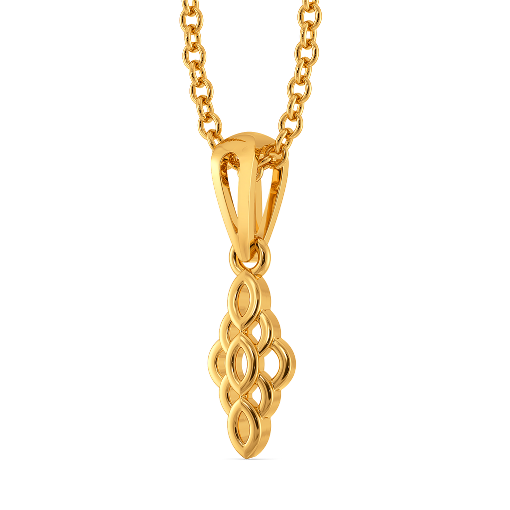 Golden Lattice Gold Pendants