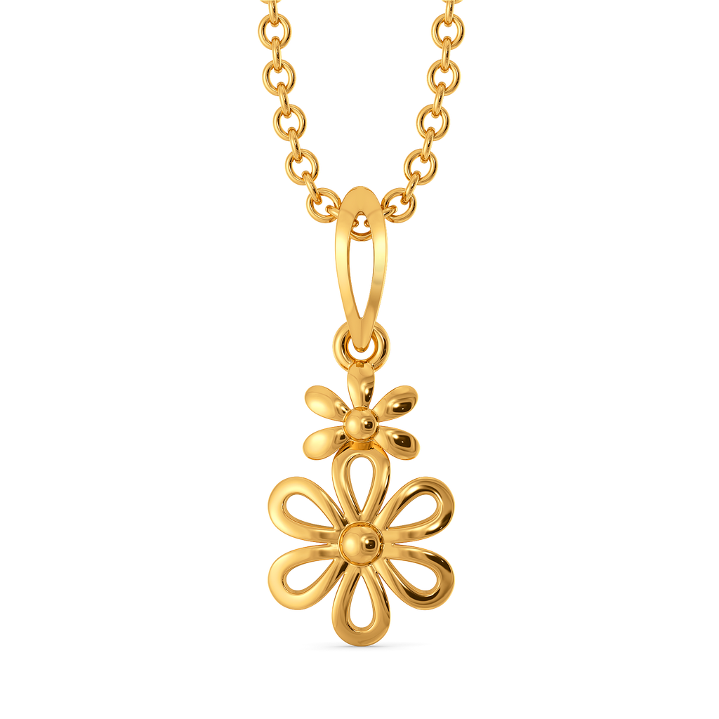 Inverse Bloom Gold Pendants