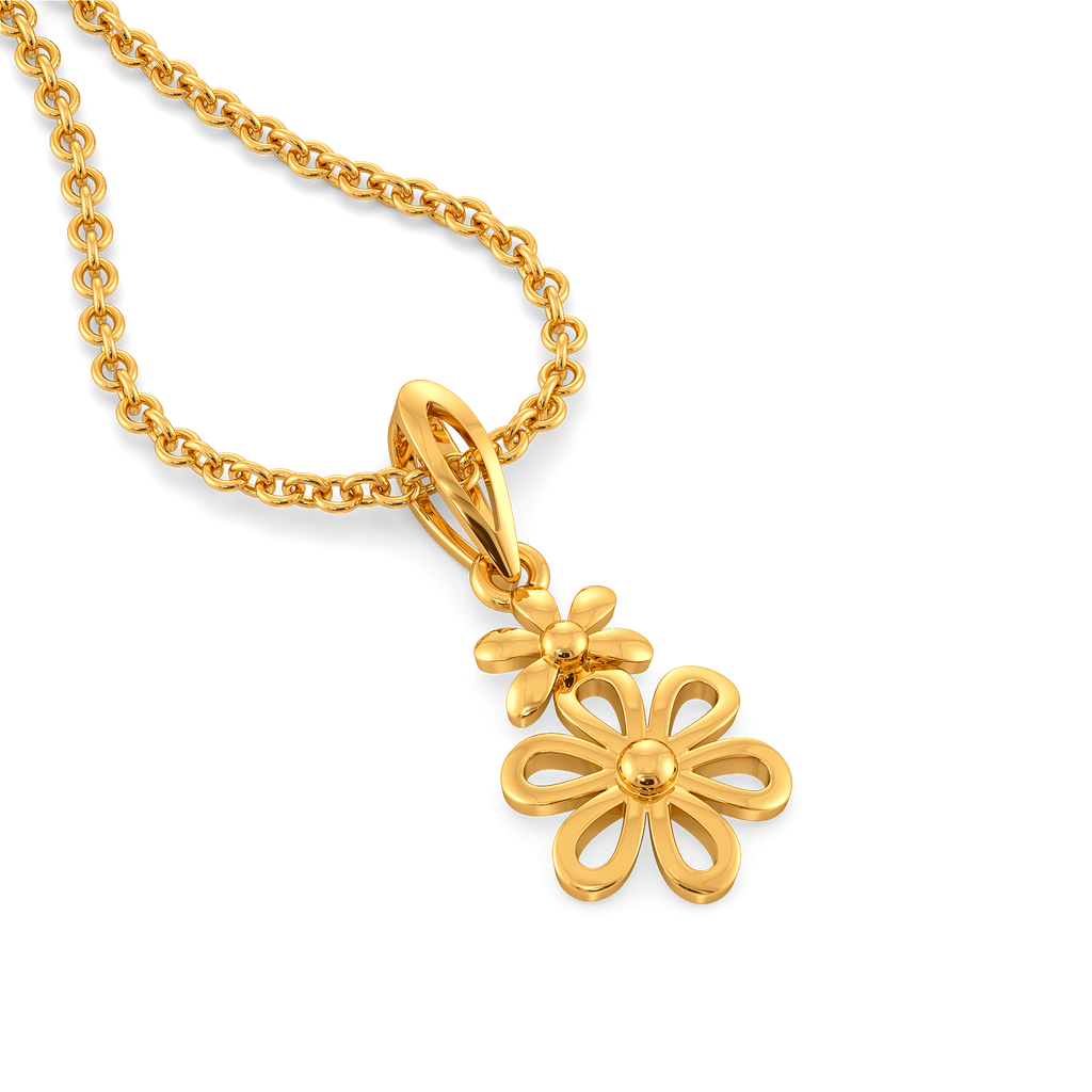 Inverse Bloom Gold Pendants