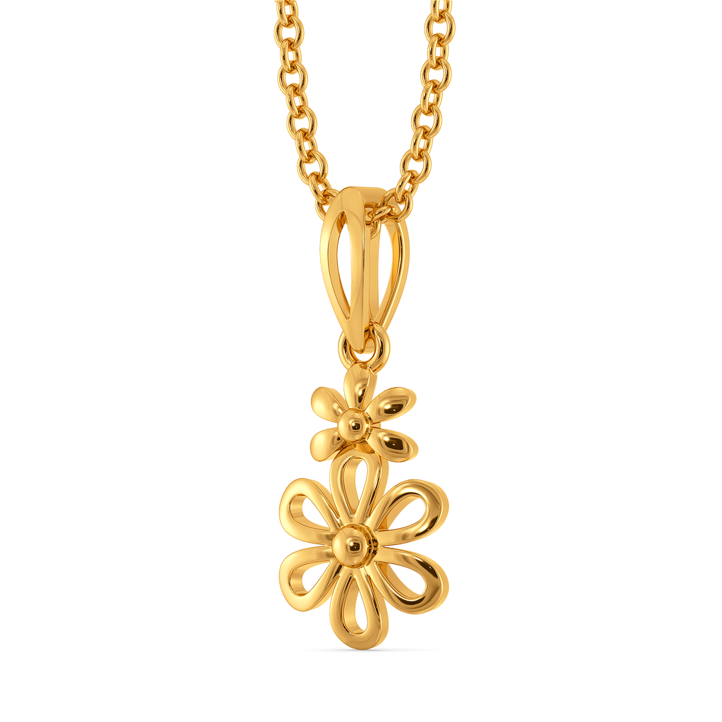Inverse Bloom Gold Pendants