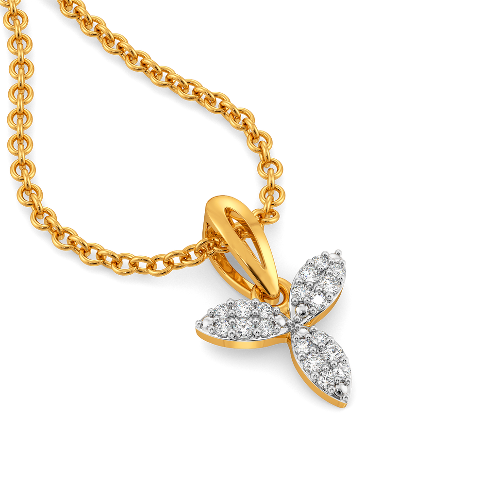 Bloom Drop Diamond Pendants