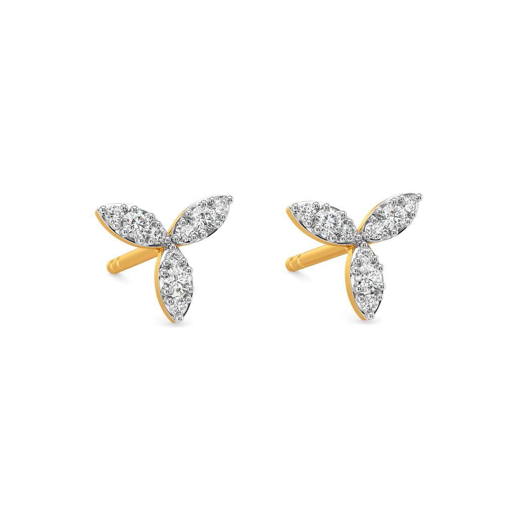 Bloom Drop Diamond Earrings