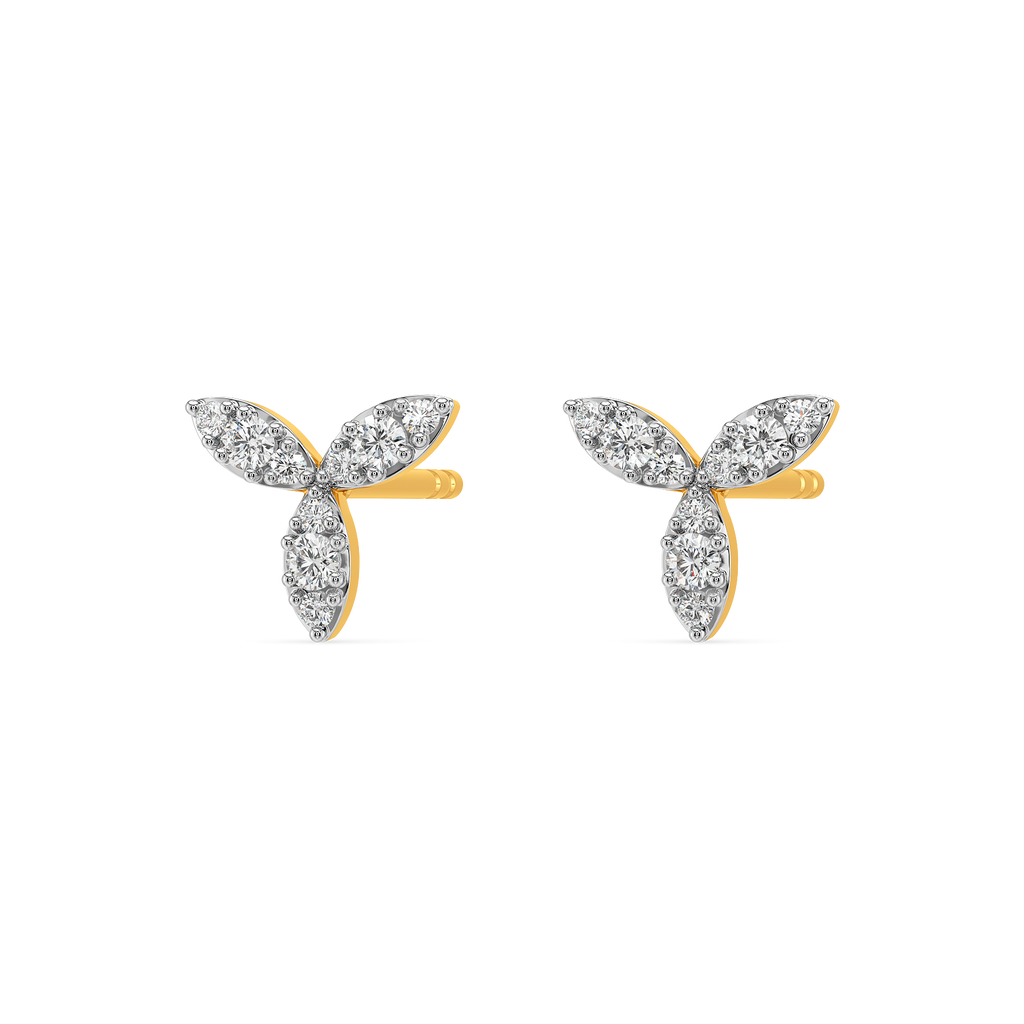 Bloom Drop Diamond Earrings