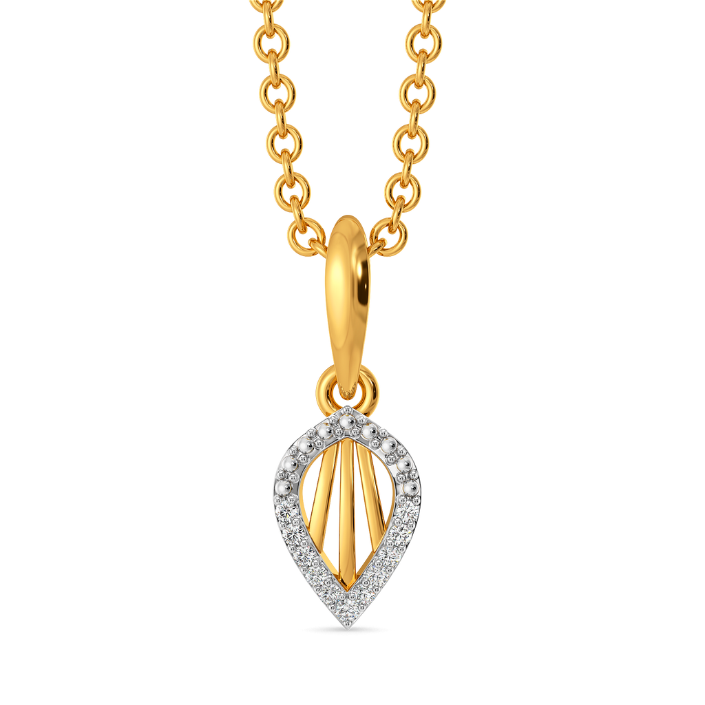 Leaf Lattice  Diamond Pendants