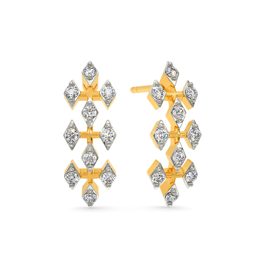 Mesh Majesty Diamond Earrings