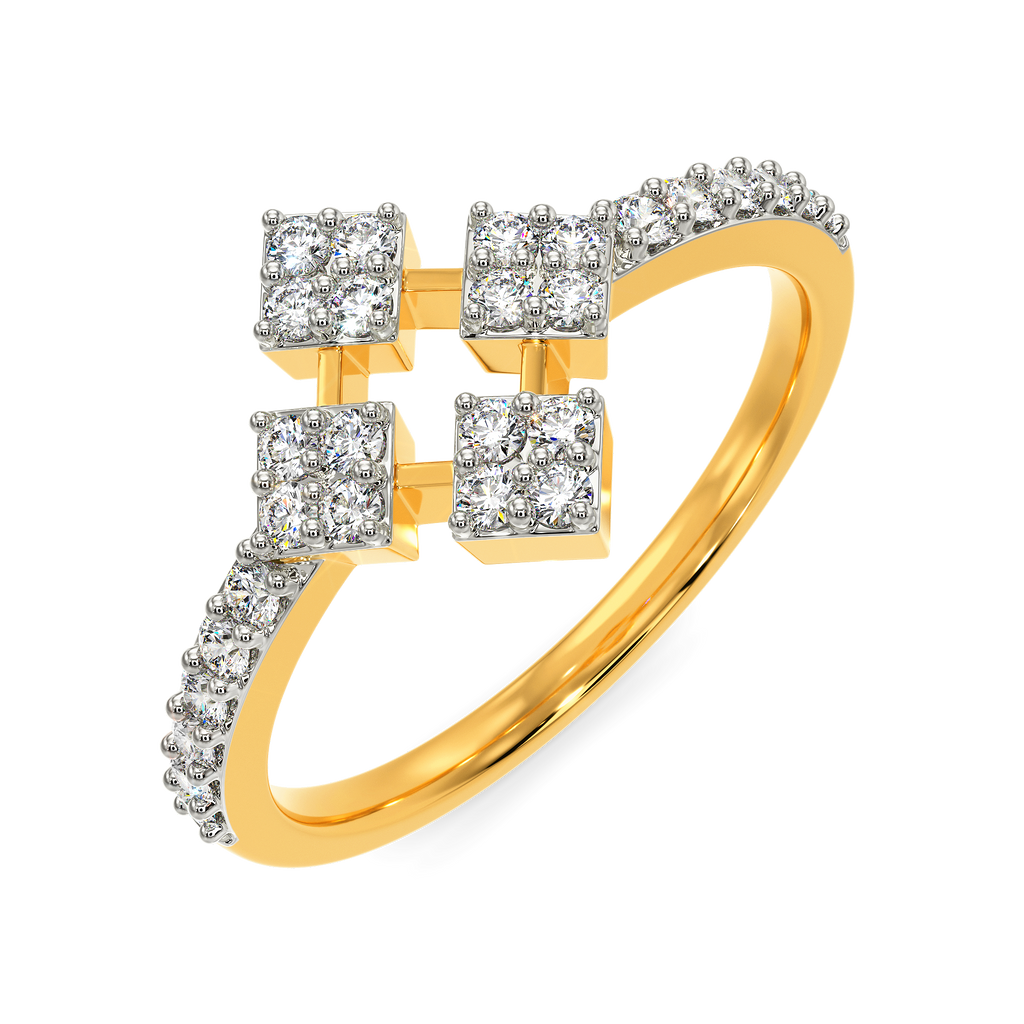 Luminous Links Diamond Rings
